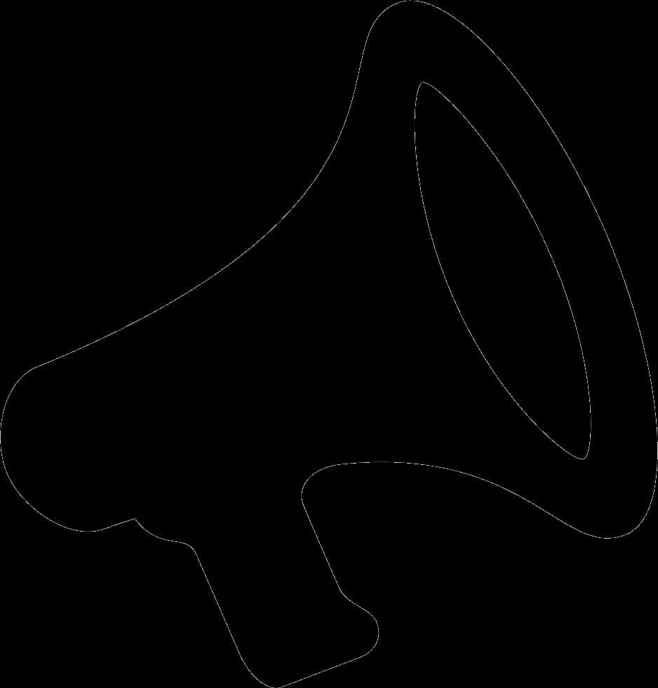Megaphone Outline Graphic PNG