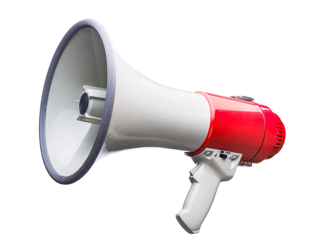 White And Red Megaphone Pictures
