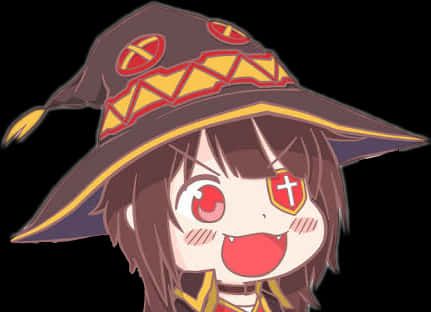Megumin Anime Character Smile PNG