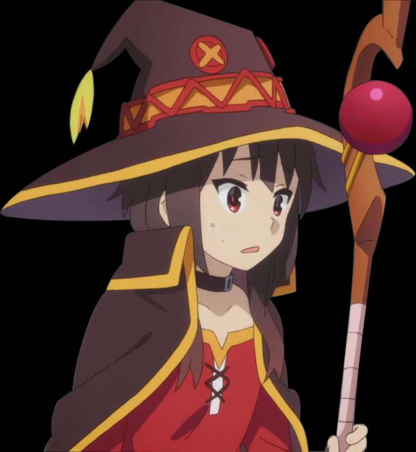 Megumin Anime Witch Character PNG