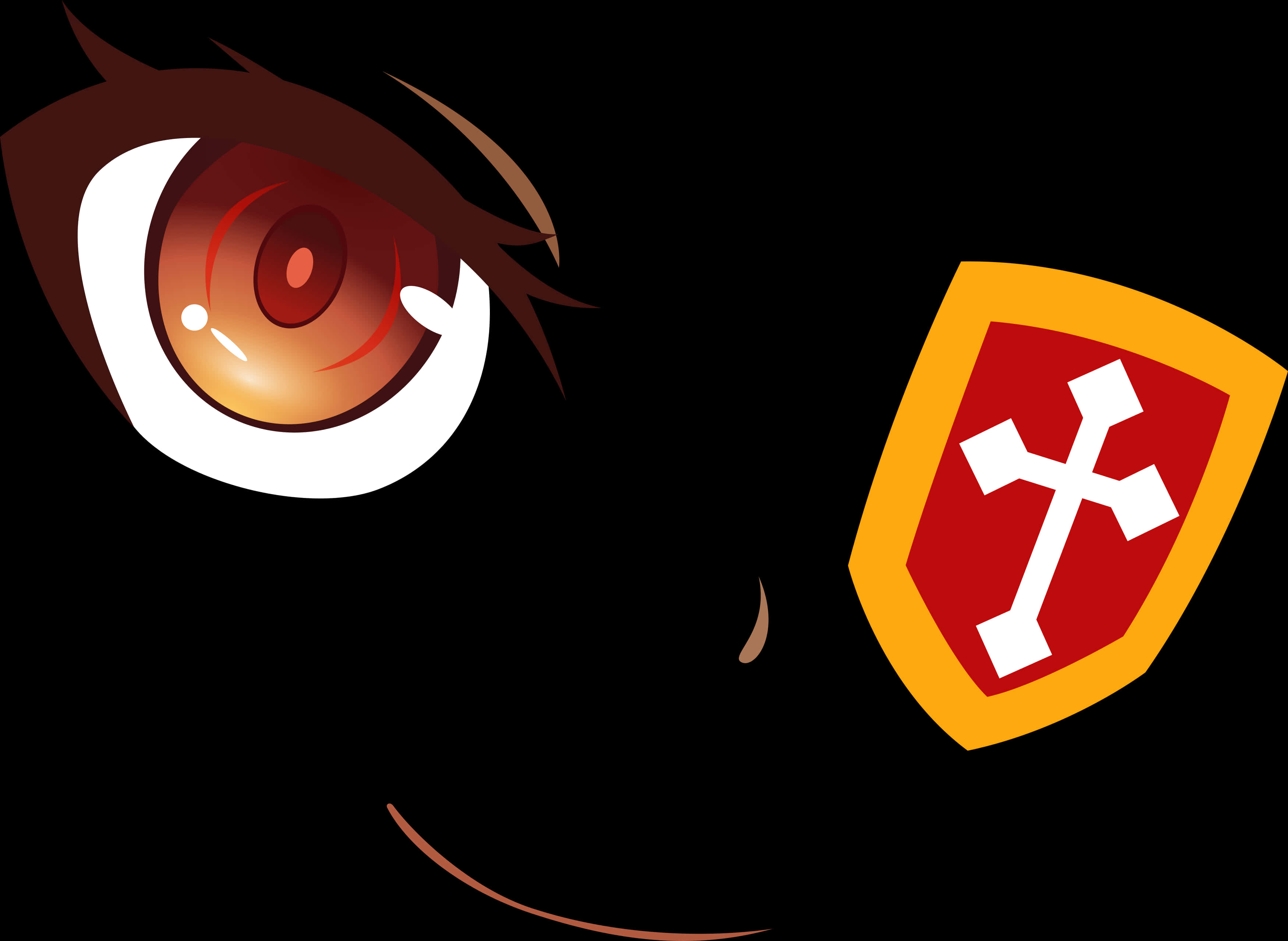 Megumin Eyeand Badge Graphic PNG