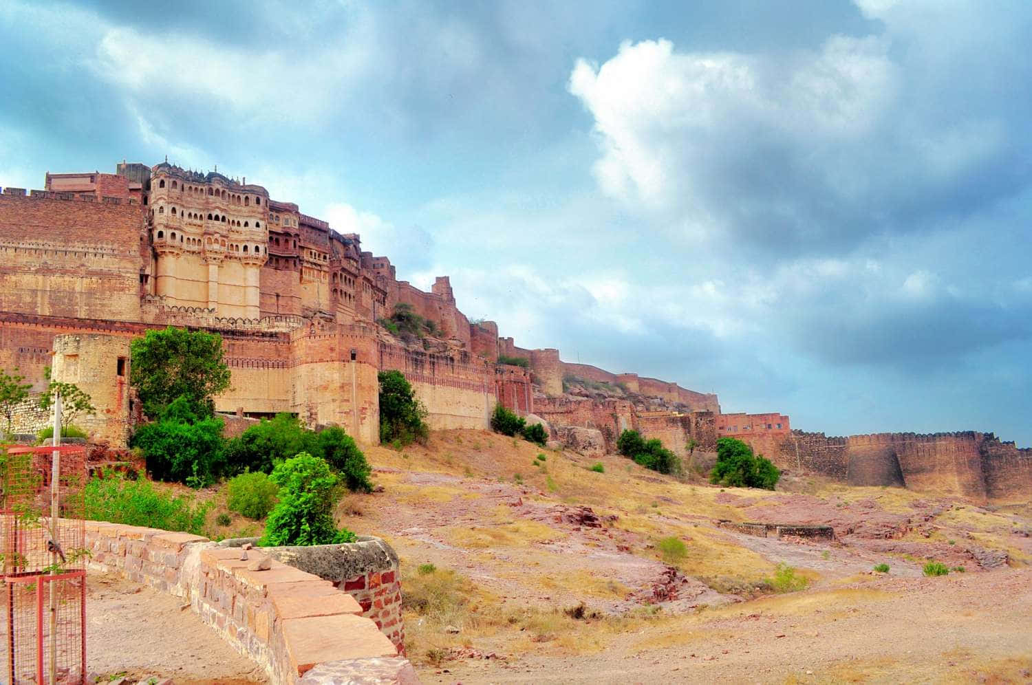 Mehrangarh Fort Reddish Hill Wallpaper
