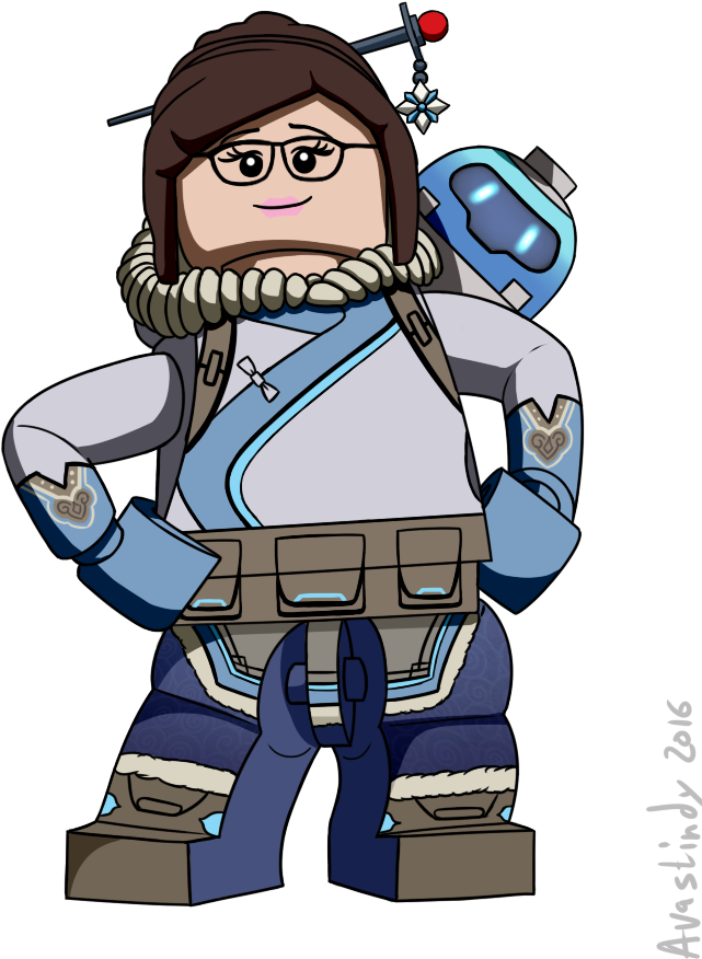 Mei Overwatch Animated Character PNG