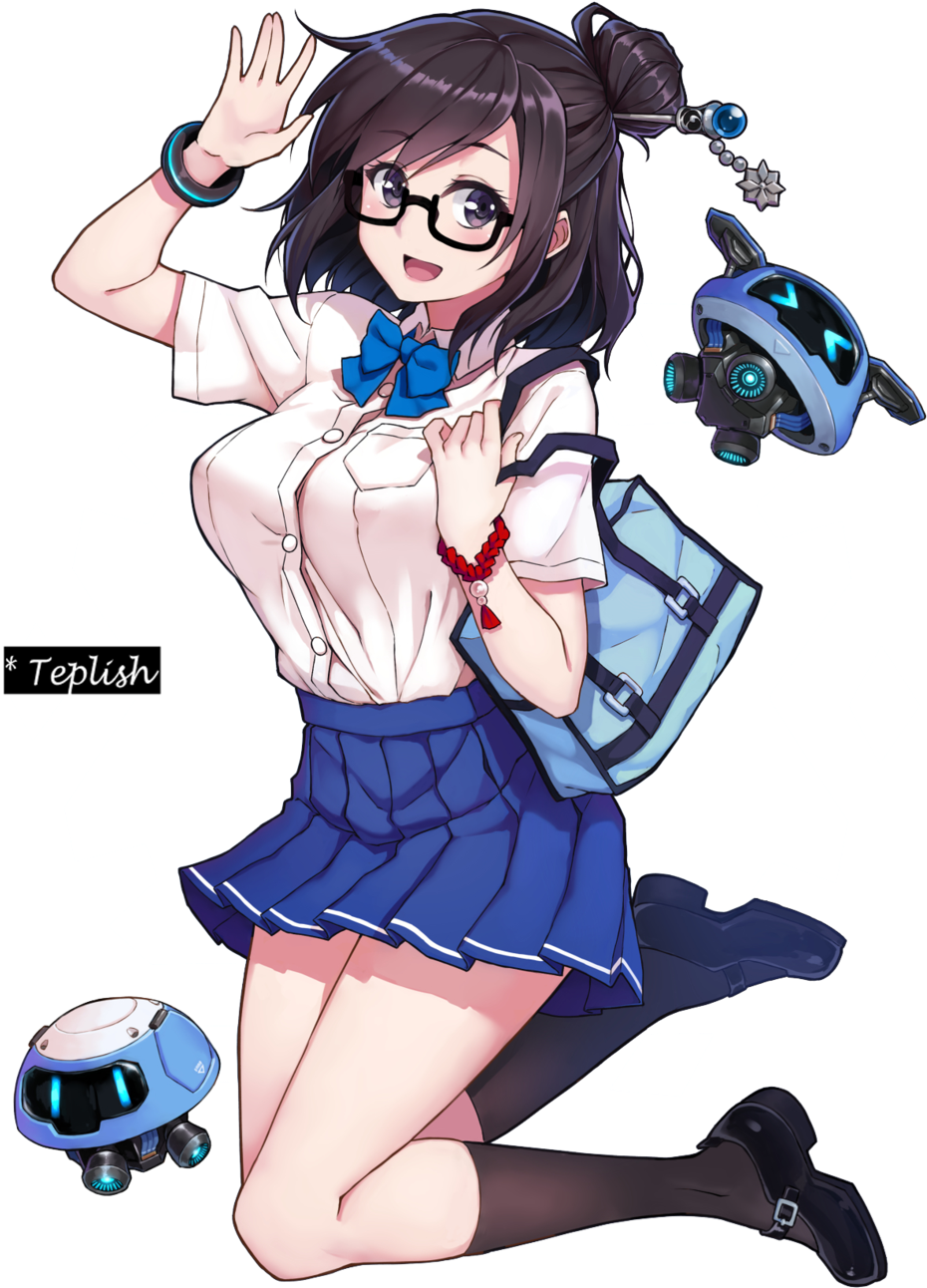 Download Mei Overwatch Anime Style Artwork | Wallpapers.com