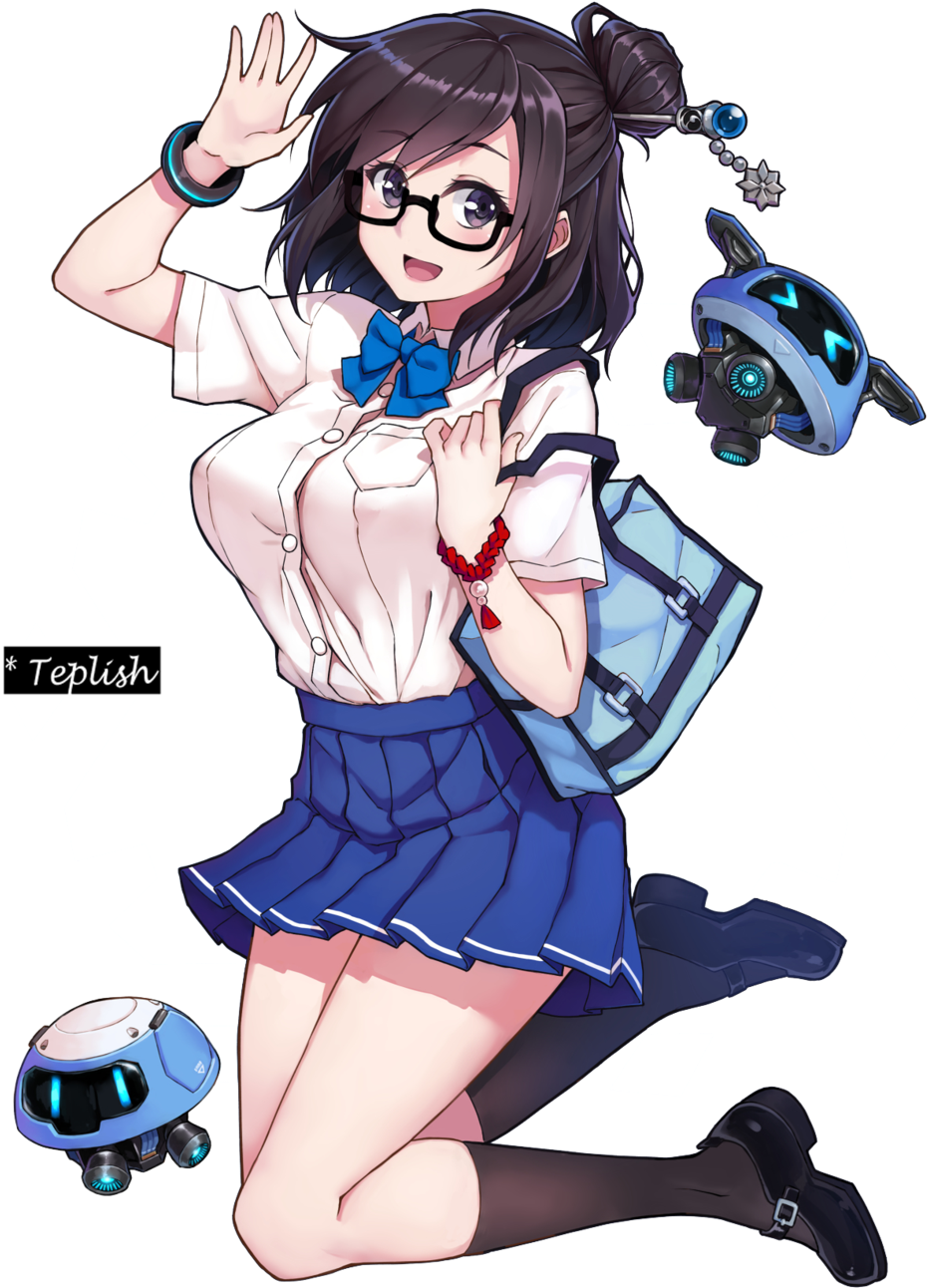 Mei Overwatch Anime Style Artwork PNG