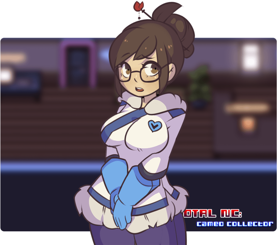 Mei Overwatch Anime Style Artwork PNG
