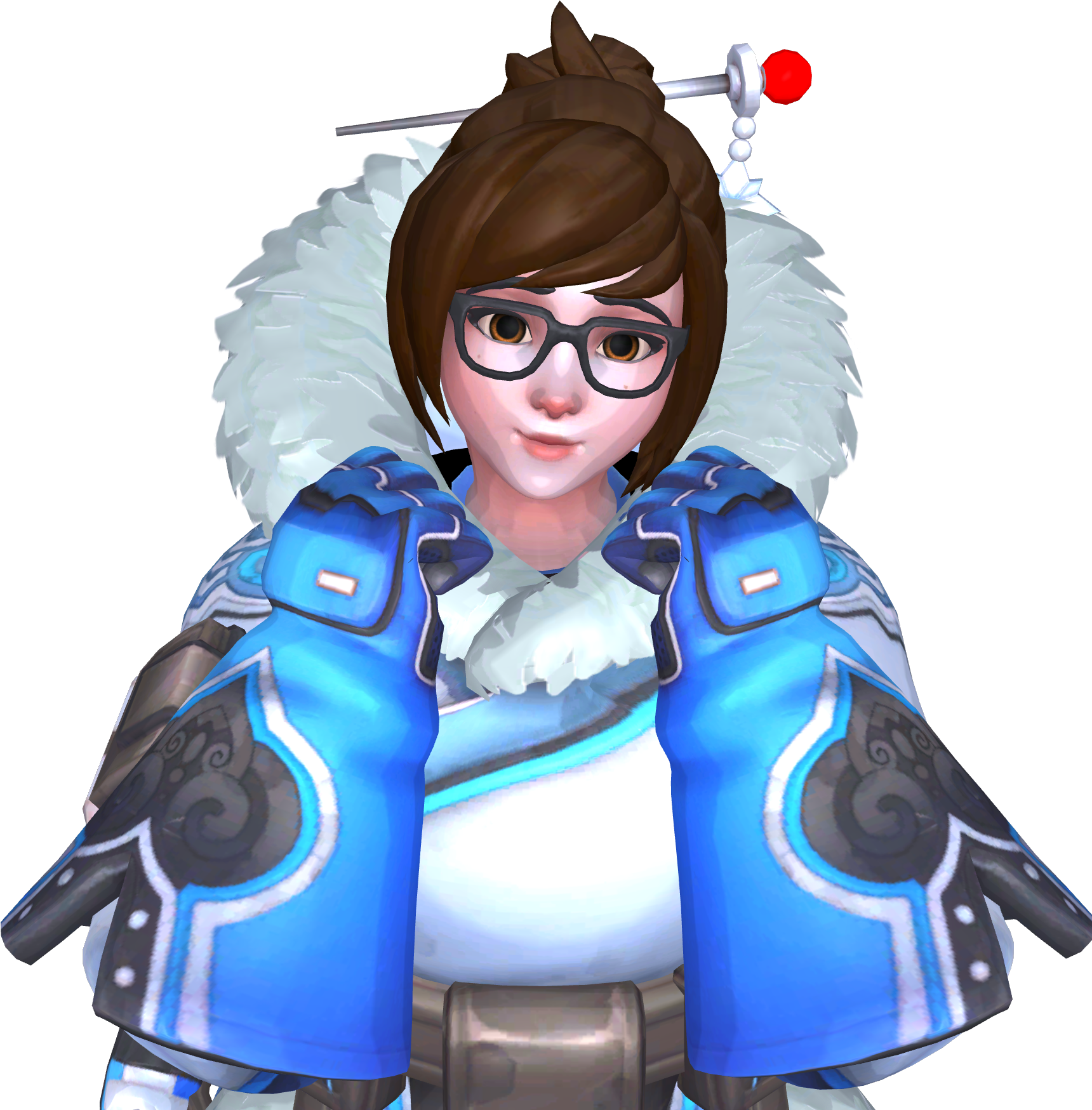 Mei Overwatch Character Portrait PNG