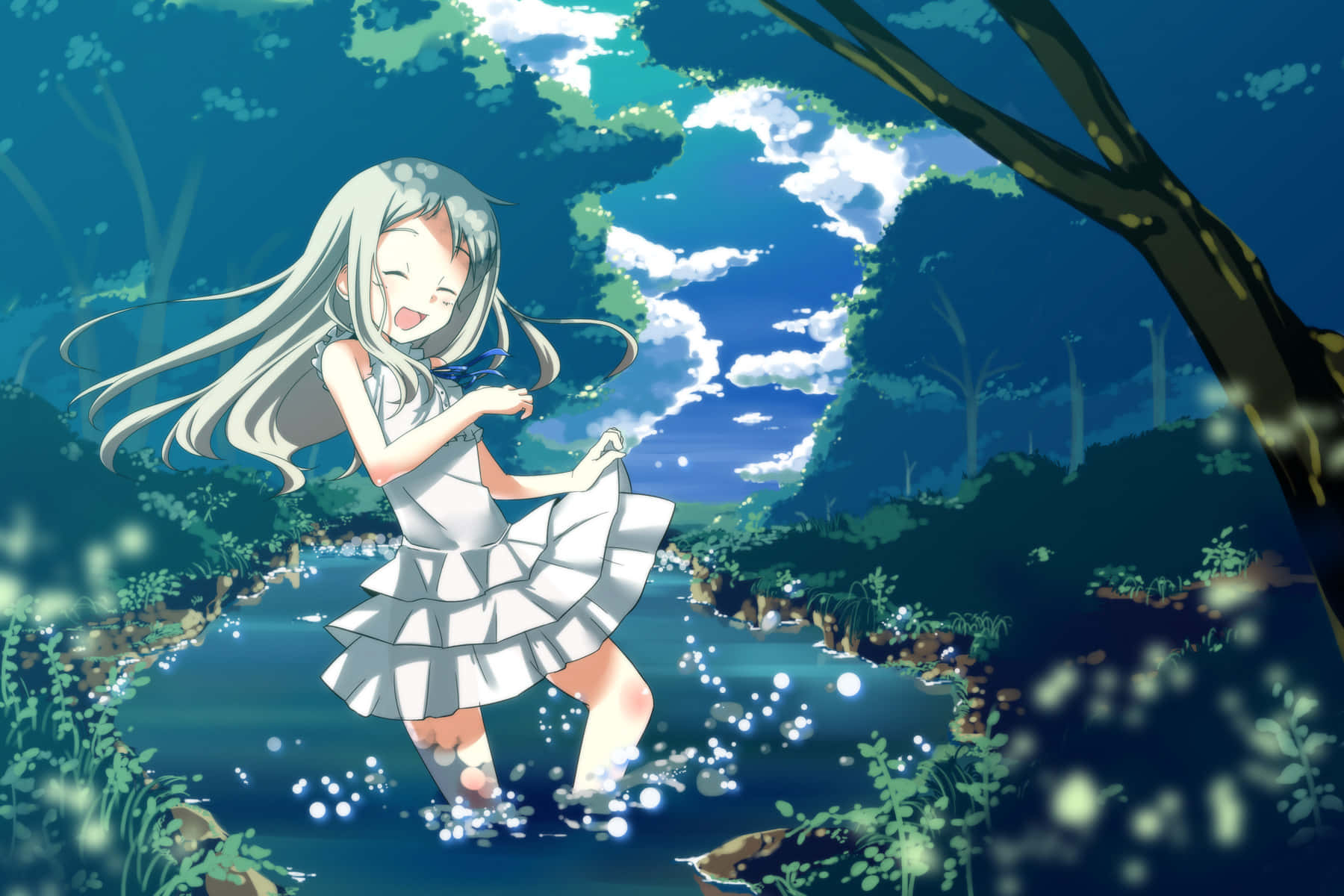 Meiko Honma's Beautiful Anime Illustration Wallpaper