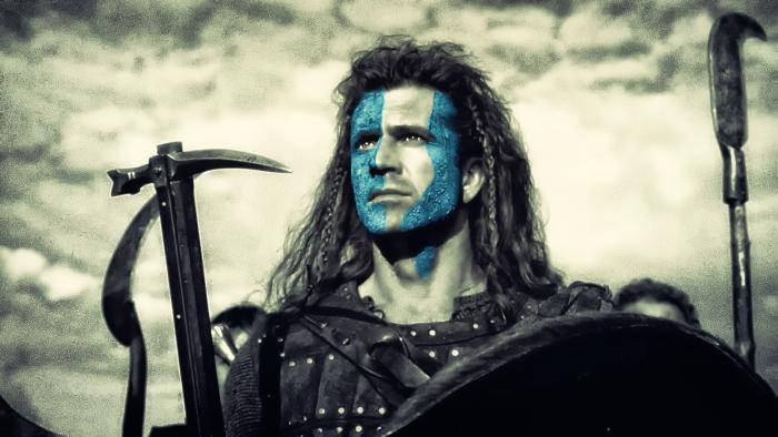 Mel Gibson Painted Warrior