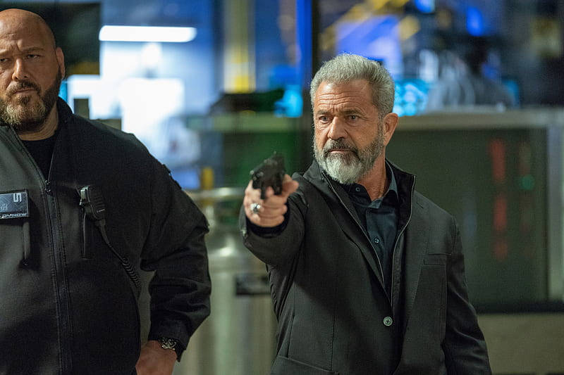 Mel Gibson Pointing A Gun