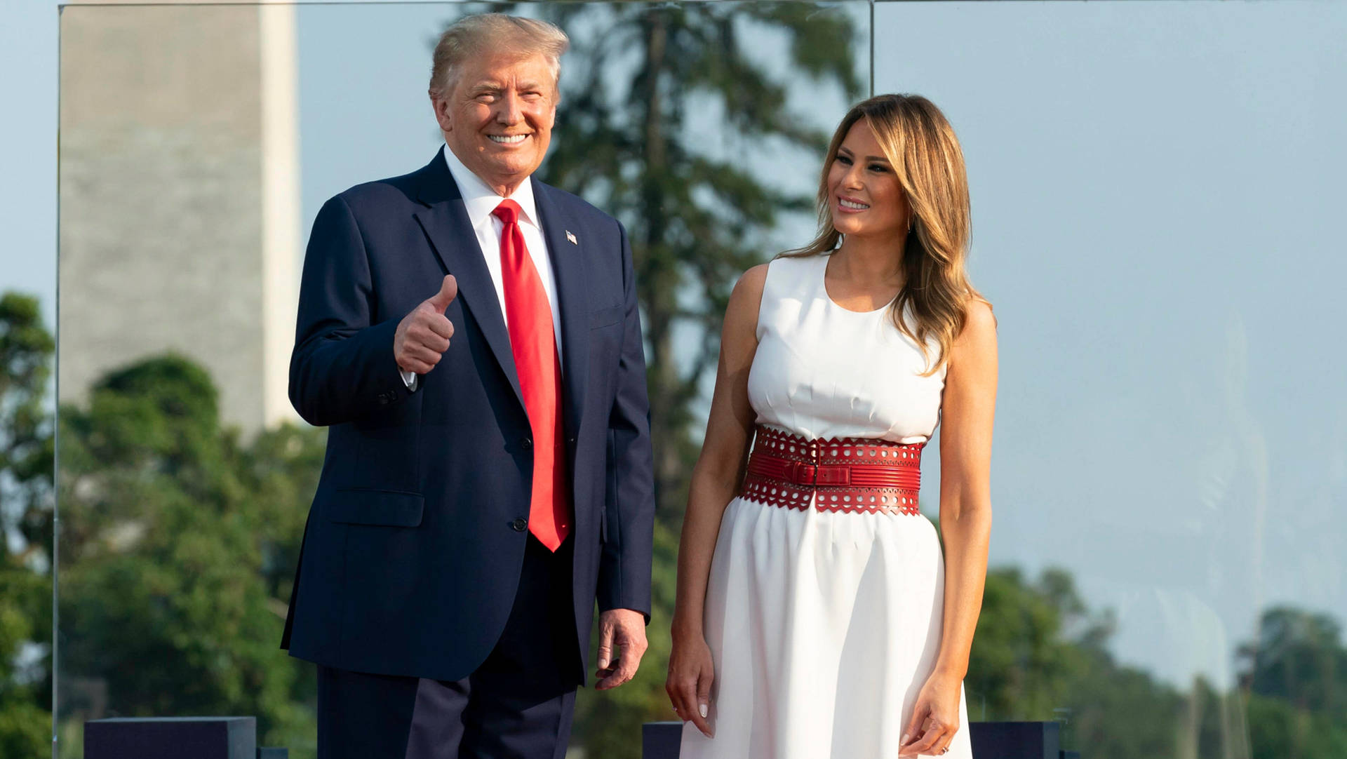 Melania Trump And Husband Donald Wallpaper
