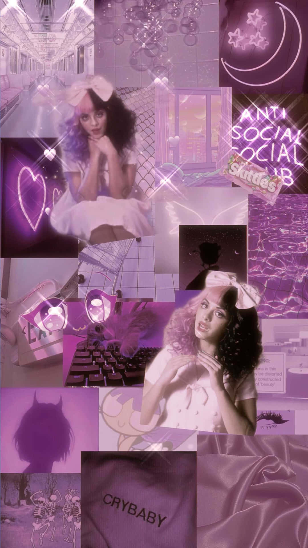 Make a statement in bold colors with this Melanie Martinez Aesthetic wallpaper Wallpaper
