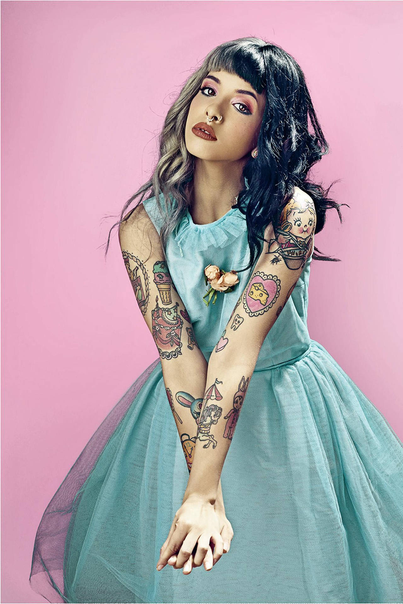 Melanie Martinez Arm Tattoos Background
