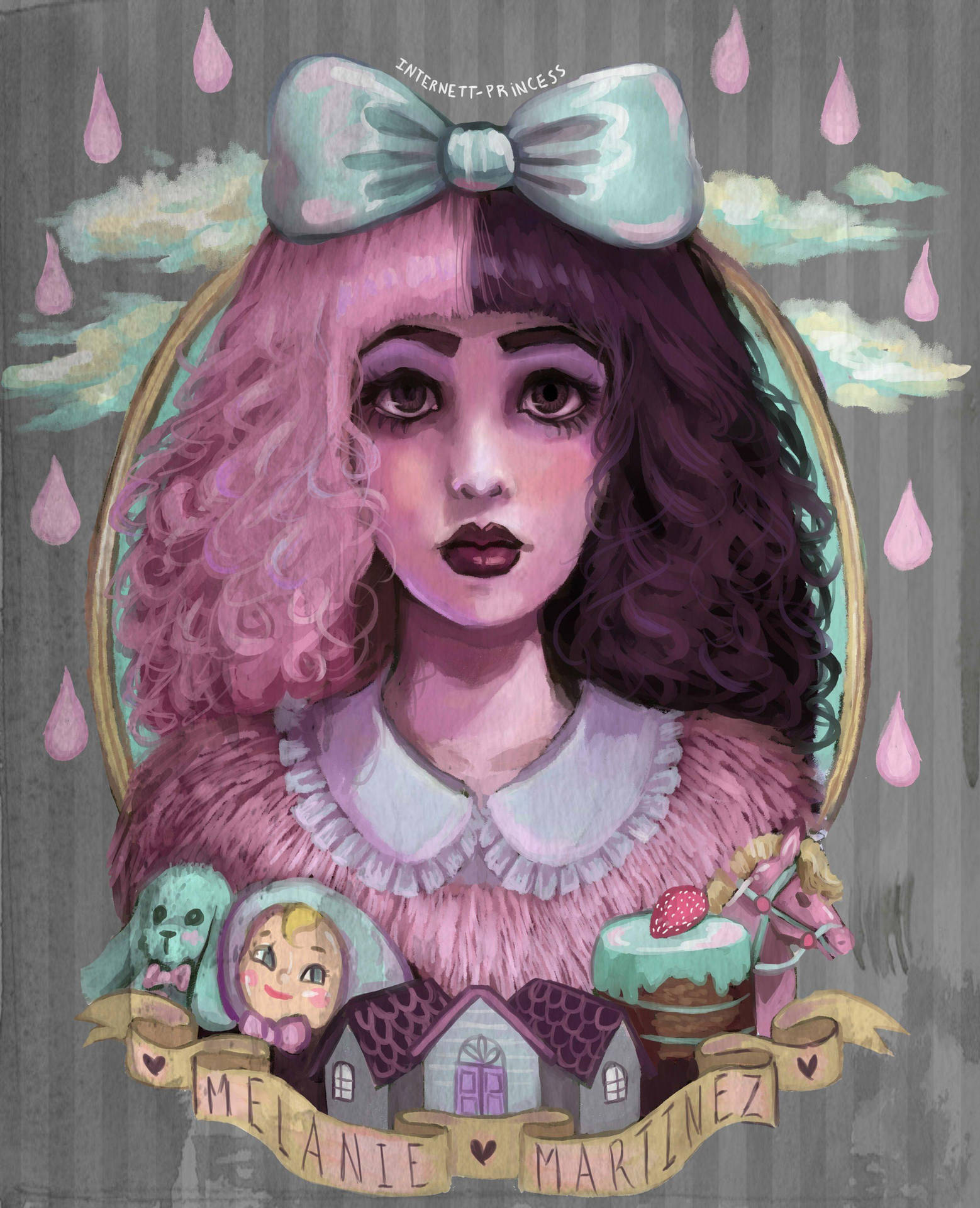 Melanie Martinez Gothic Art Background