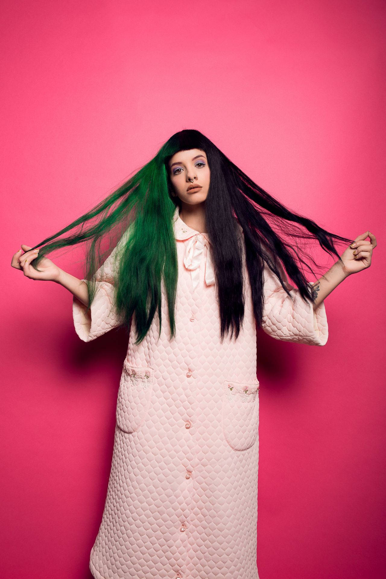 Melanie Martinez Green Hair Background