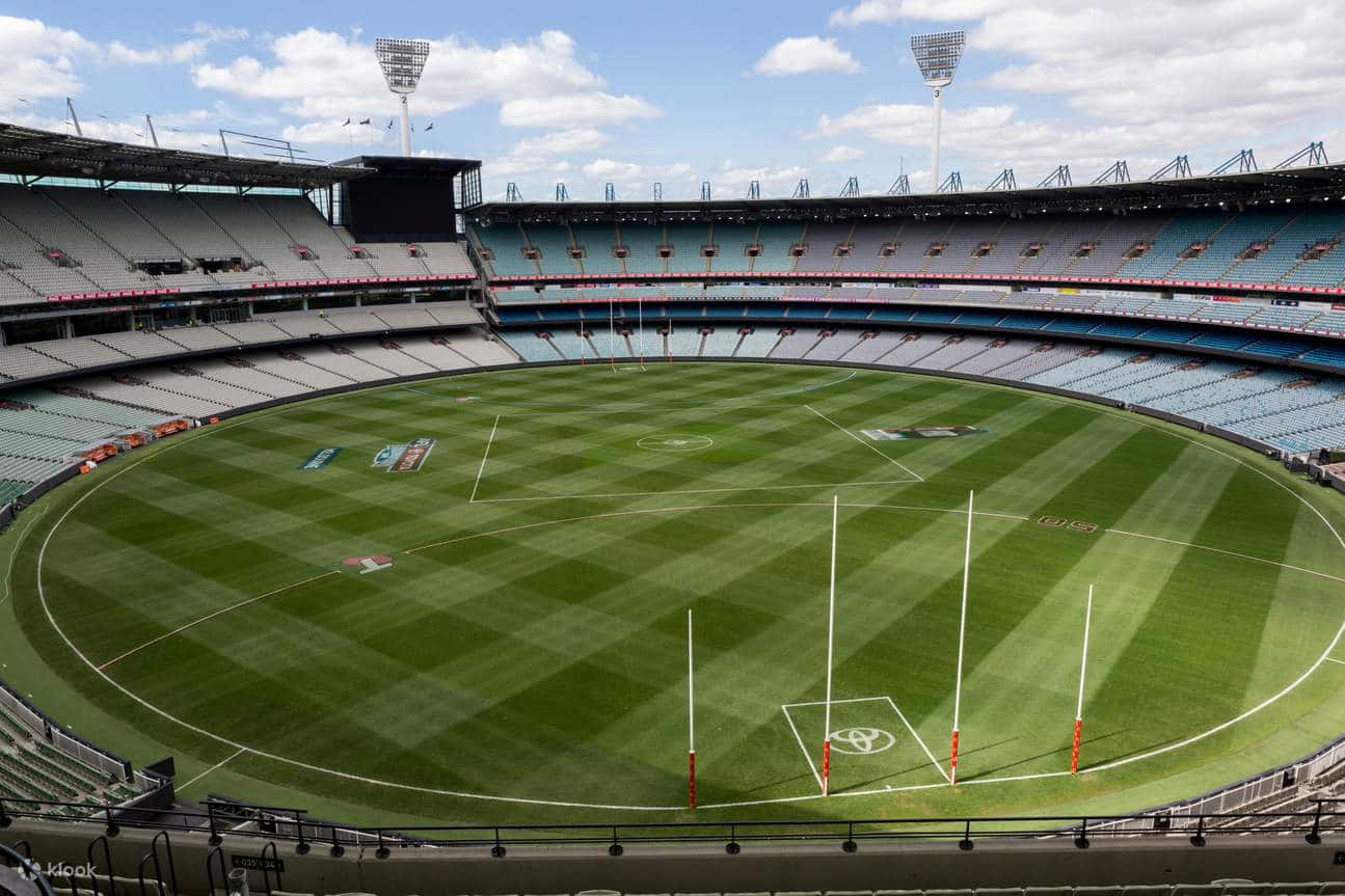 Leeg Stadion Melbourne Cricket Ground Achtergrond