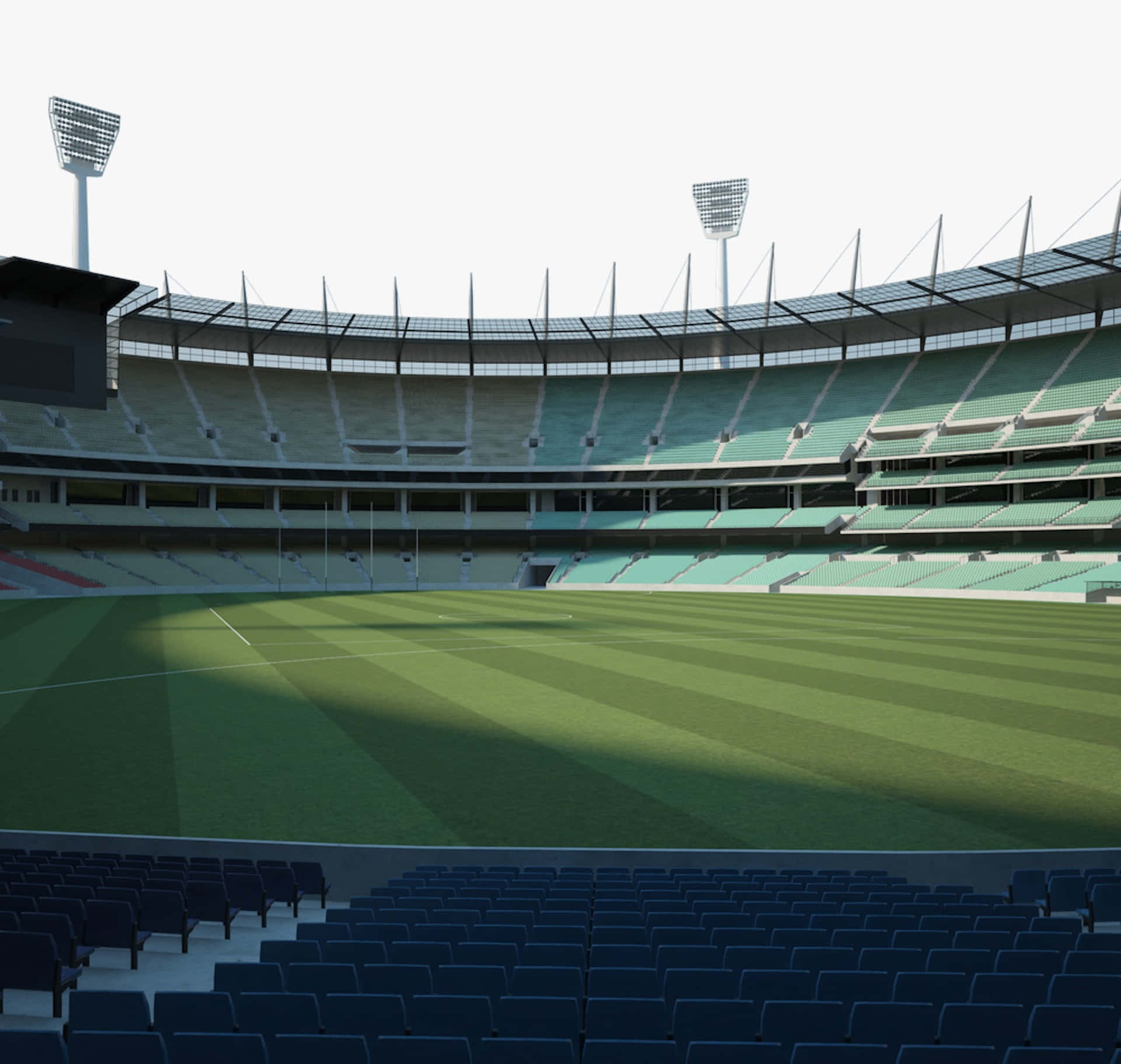 Melbourne Cricket Ground Empty Stadium Wallpaper
