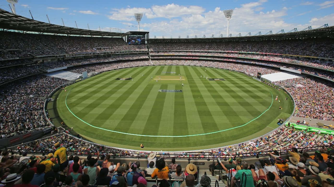 Melbournen Krikettistadionin Ottelupäivä Taustakuva