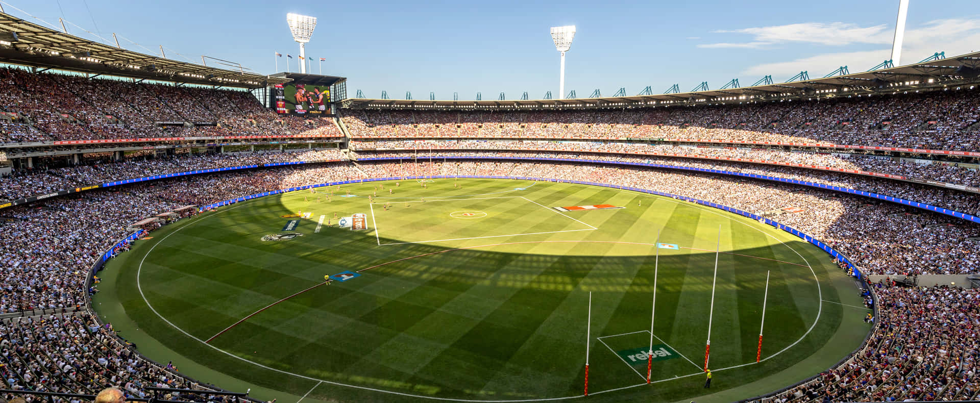 Download Melbourne Cricket Ground Panoramic View Wallpaper | Wallpapers.com