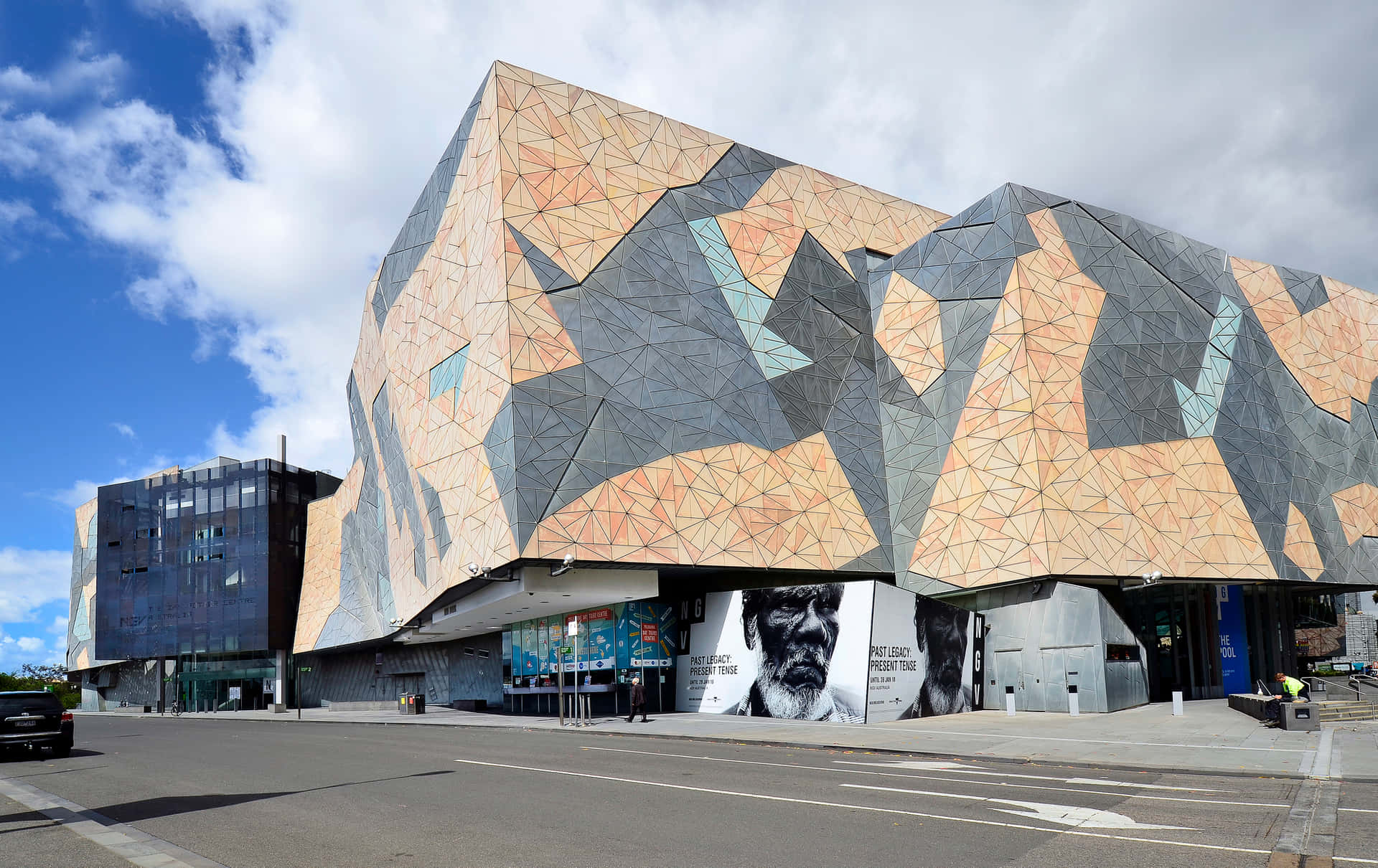 Melbourne Federation Square Architecture Wallpaper