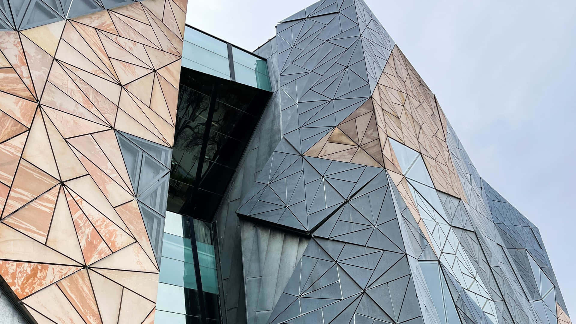 Melbourne Federation Square Architecture Wallpaper