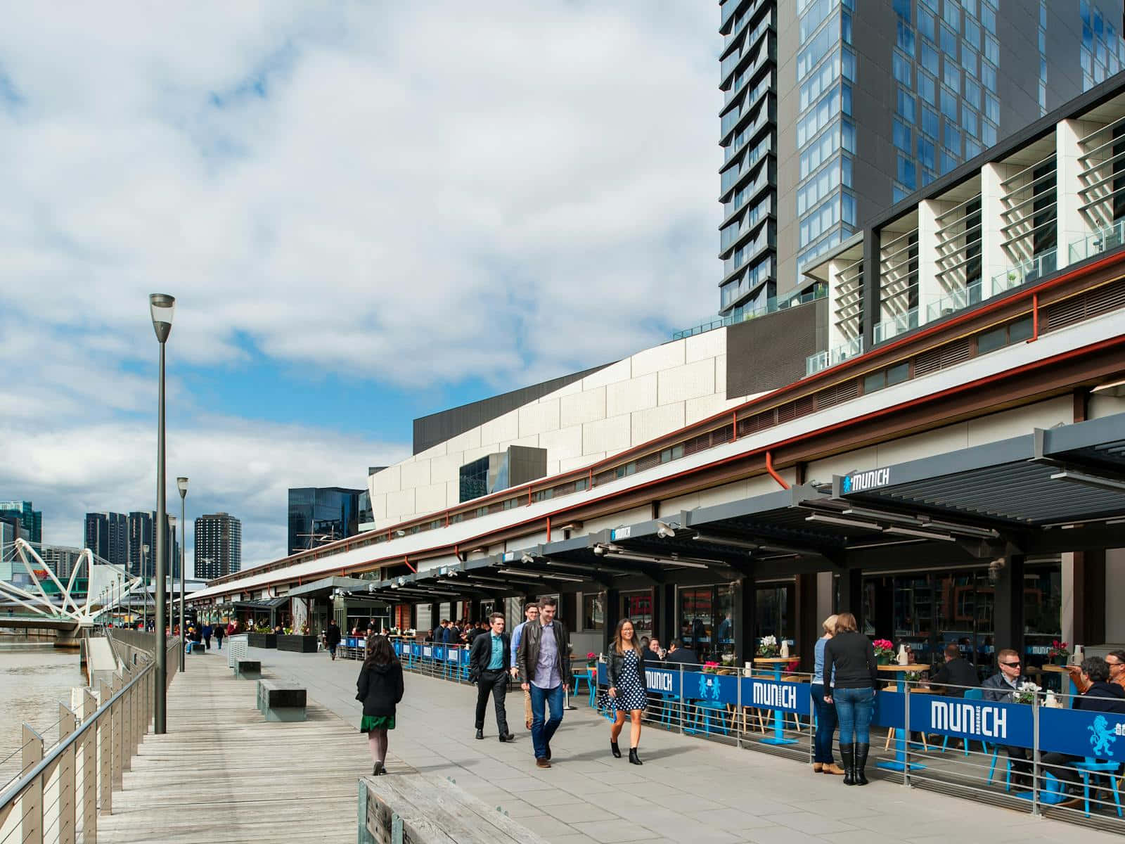 Promenade Melbourne South Wharf Wallpaper