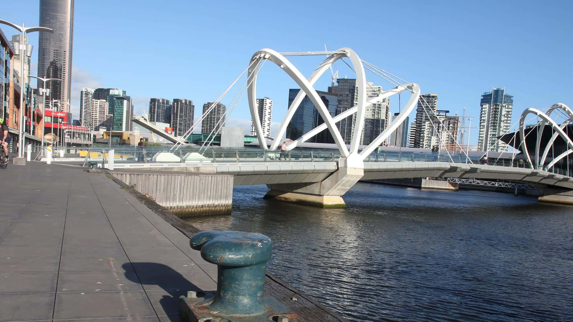 Melbourne South Wharf Seafarers Bridge Wallpaper