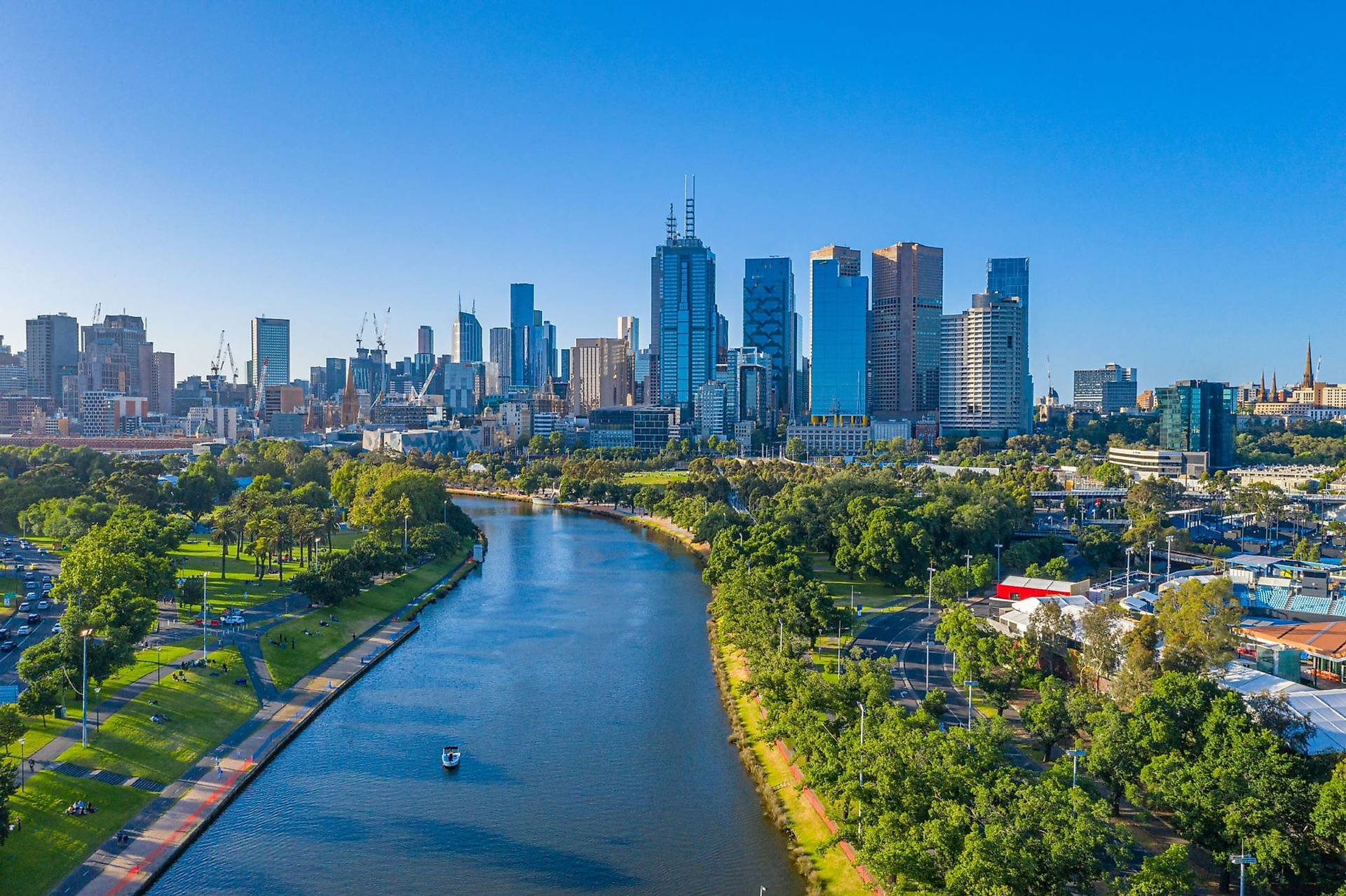 Melbourne Yarra River Wallpaper