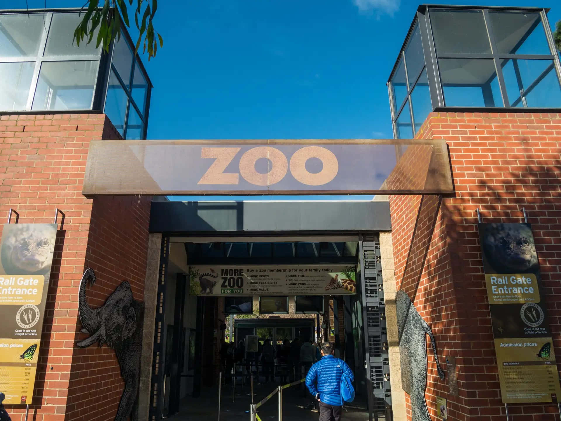Melbourne Zoo Entrance Signage Wallpaper
