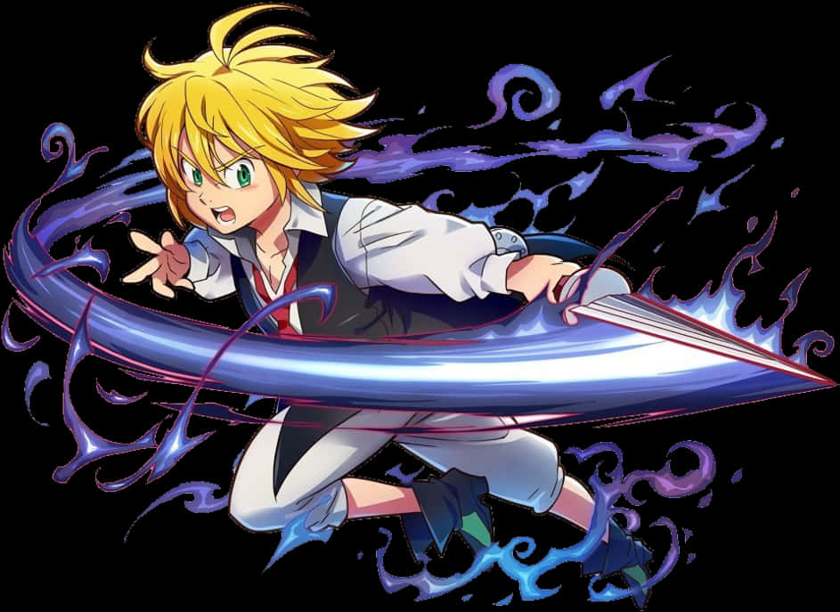 Download Meliodas Dragon Handle Sword | Wallpapers.com