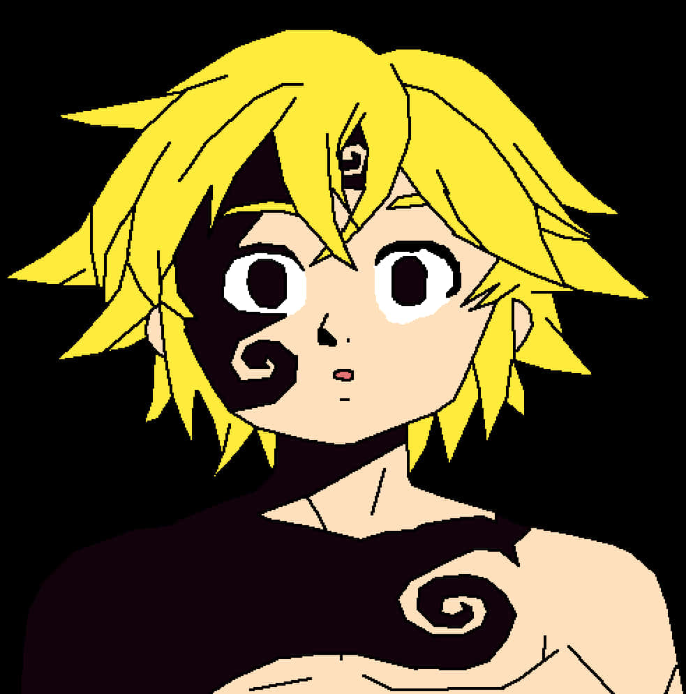 Download Meliodas Fan Art Portrait | Wallpapers.com