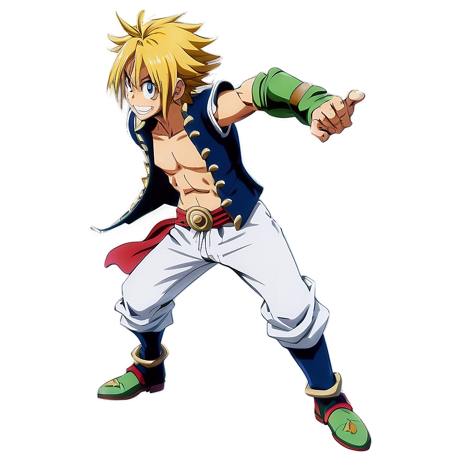 Download Meliodas Fighting Pose Png Wvv21 | Wallpapers.com