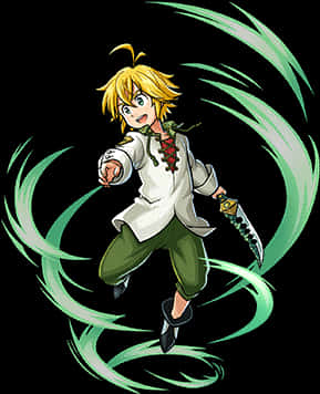 Meliodas_ Anime_ Character_ Action_ Pose PNG