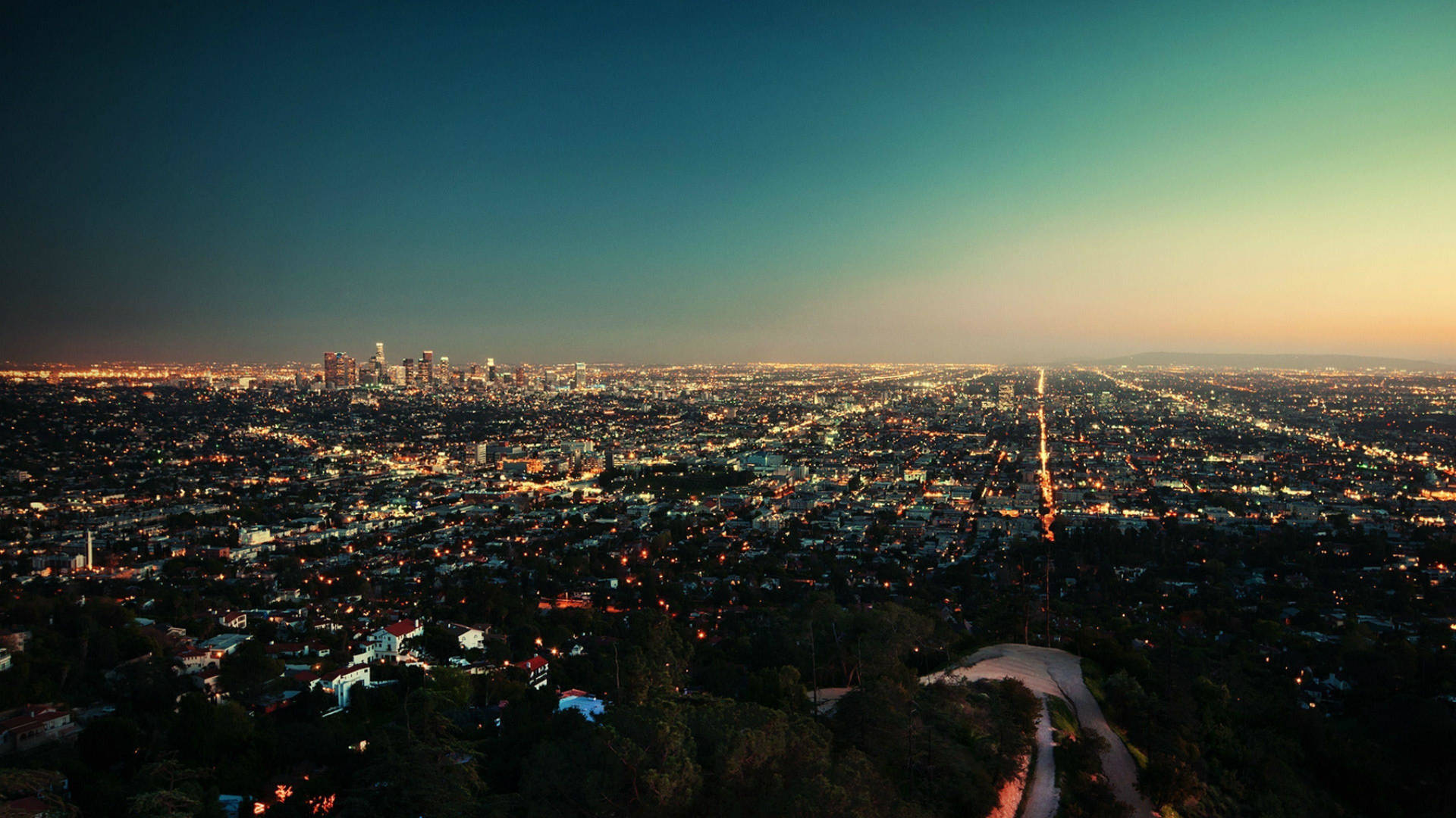 Sanftersonnenuntergang In Los Angeles Wallpaper