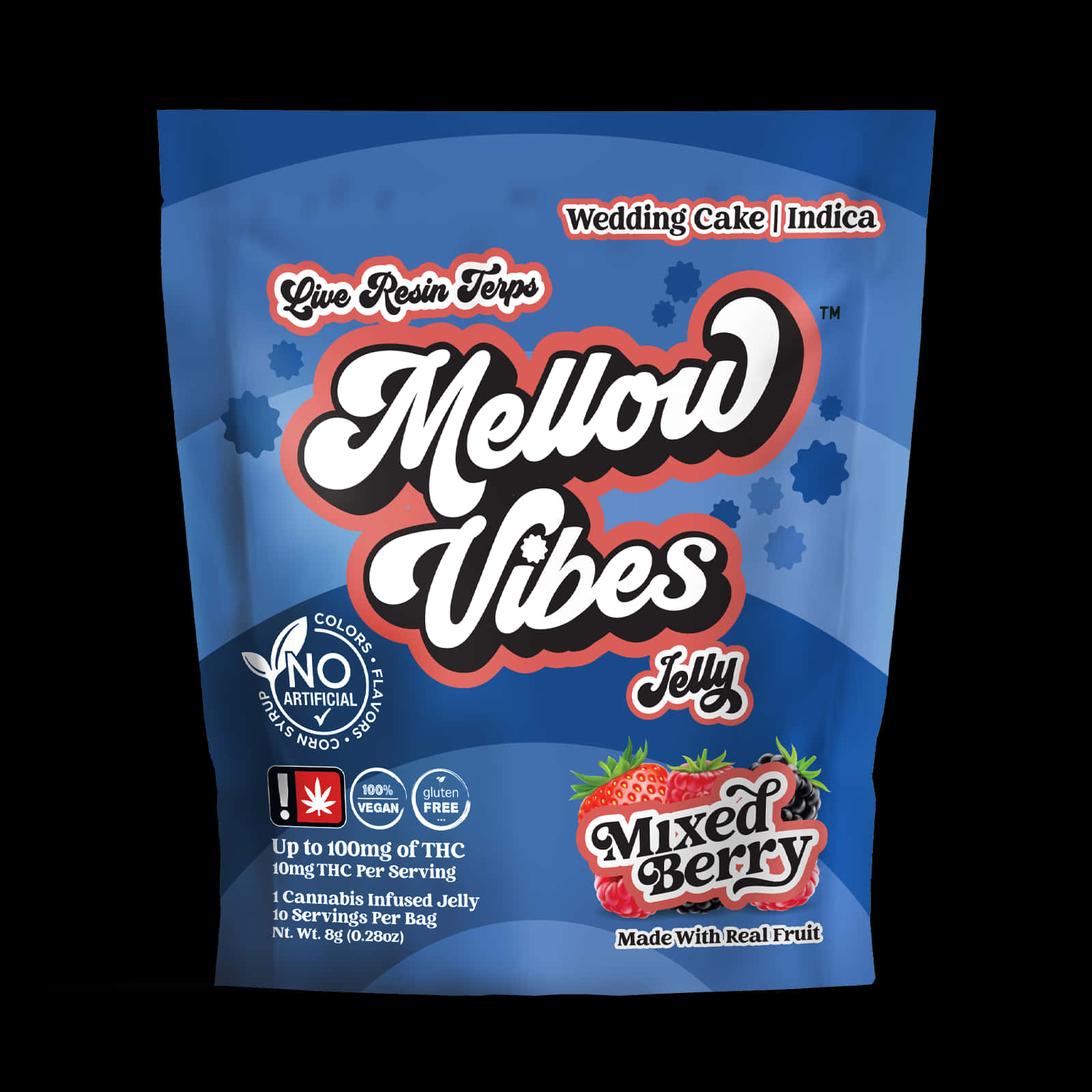 Mellow Vibes Mixed Berry Jellies Wallpaper
