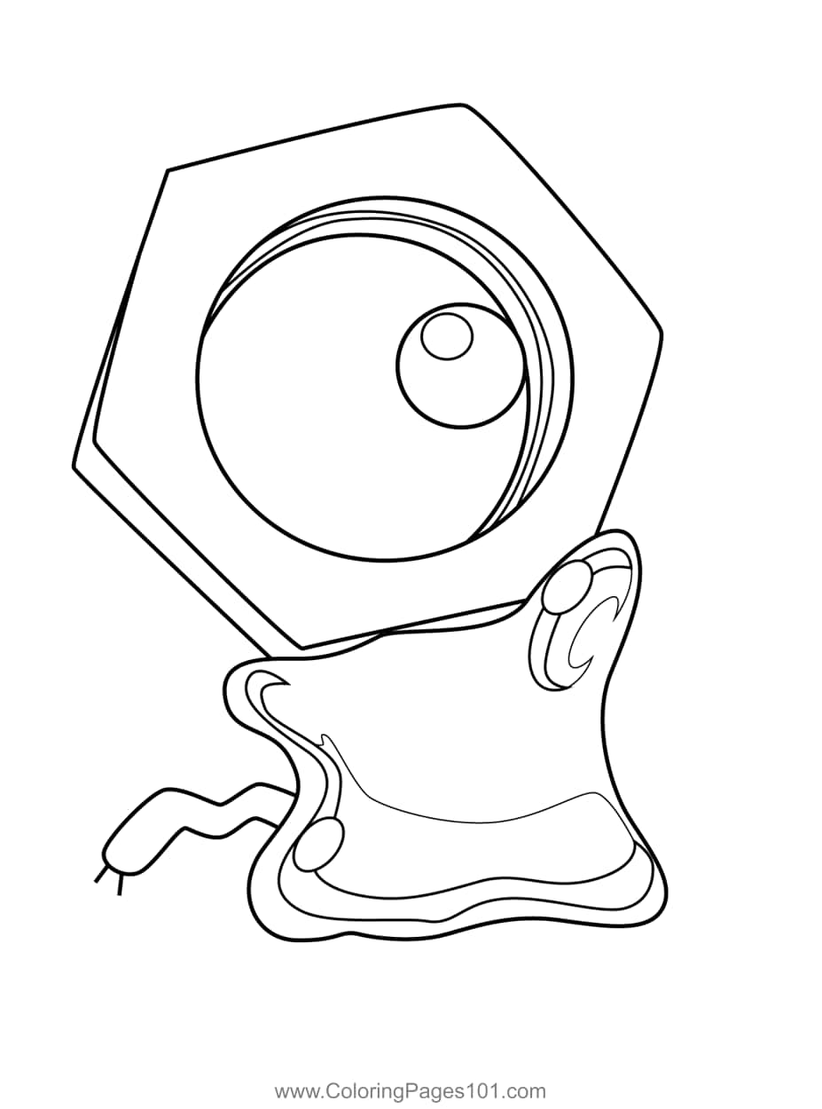 Meltan In Pokémon Coloring Pages Wallpaper