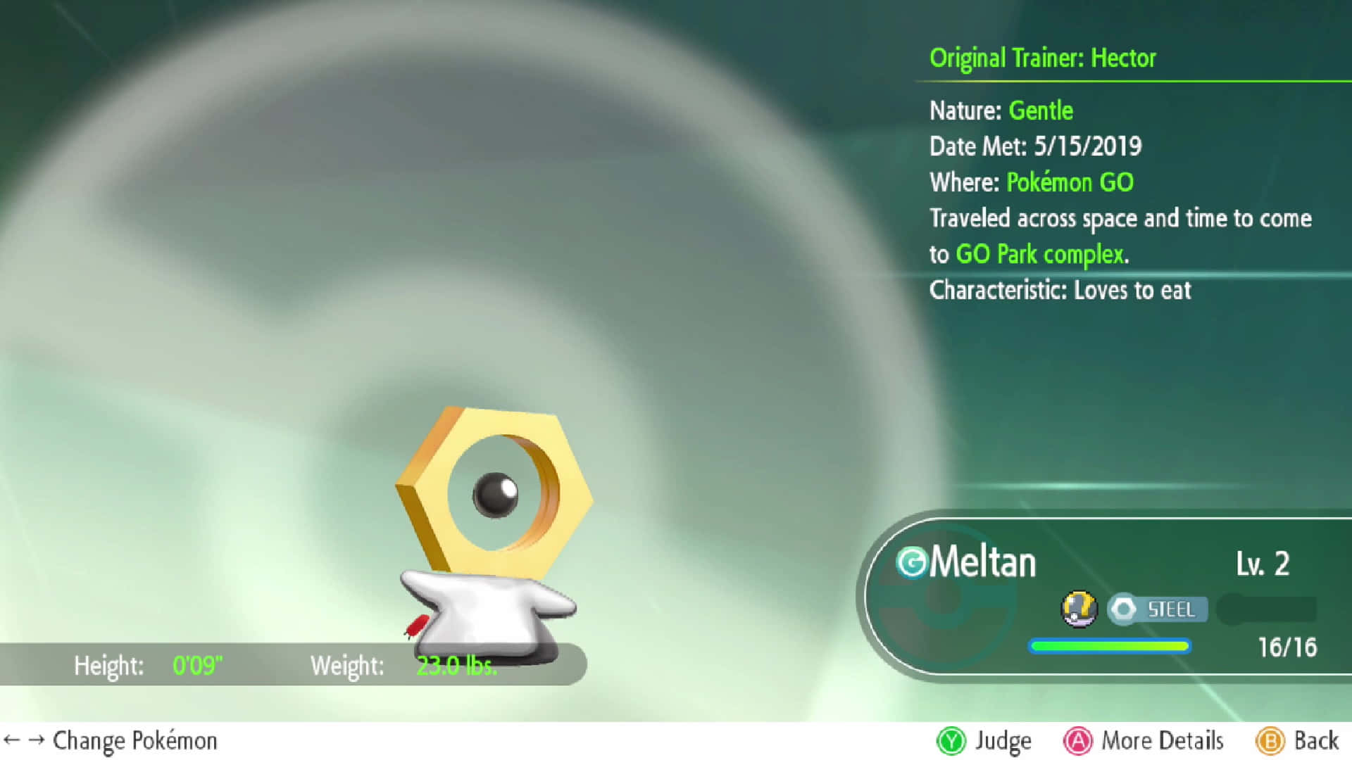 Meltan Pokedex Entry In Pokémon Go Wallpaper