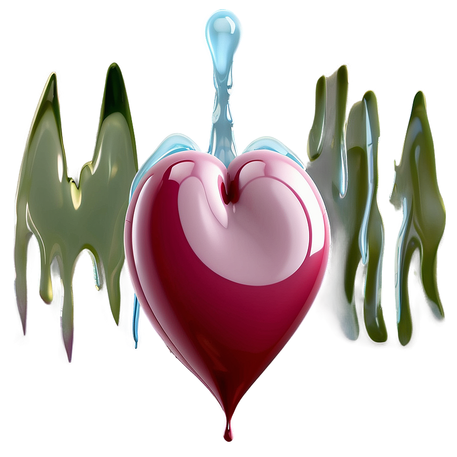 Melting Heart Clipart Surreal Png 42 PNG