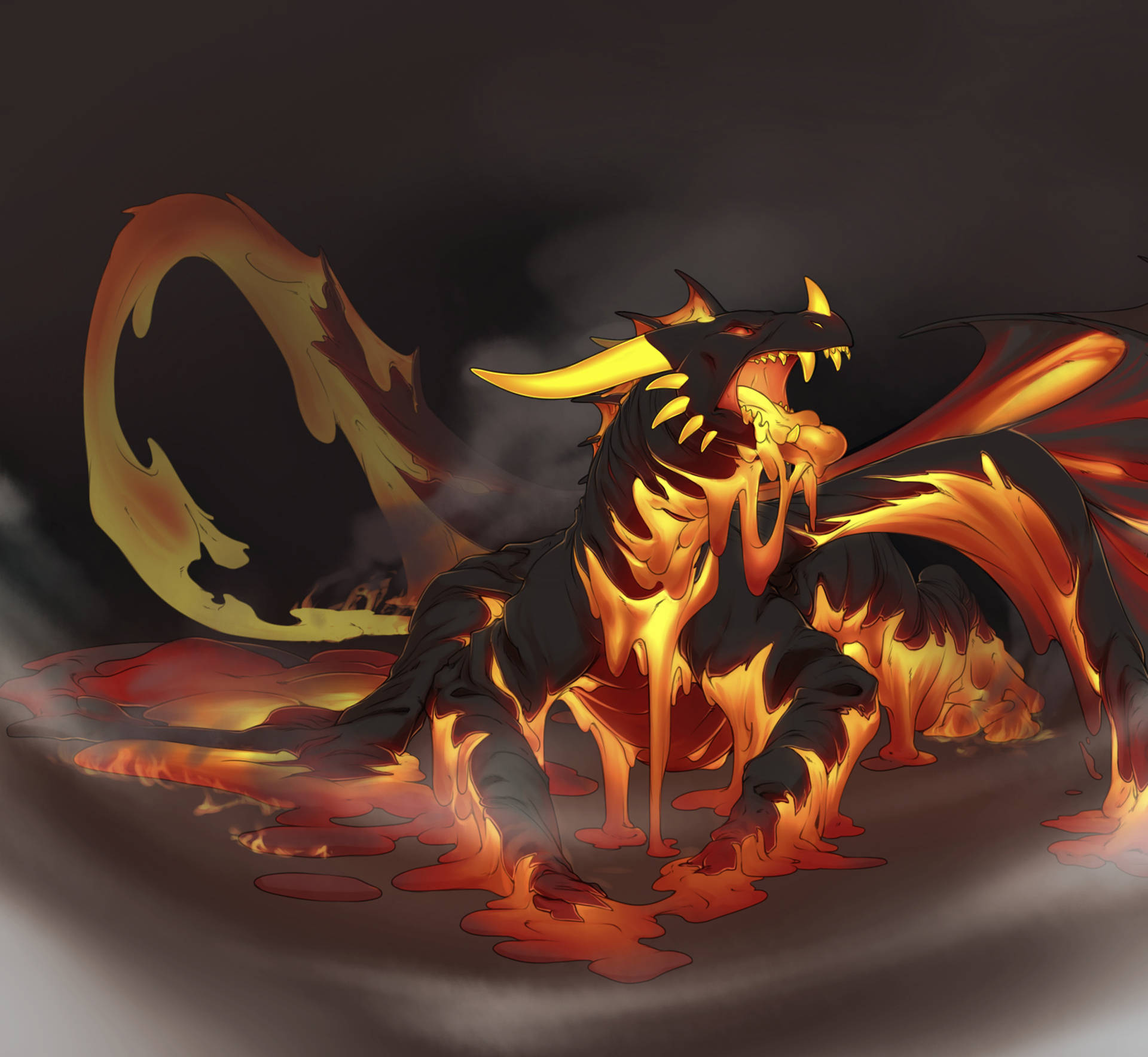 Melting Lava Dragon