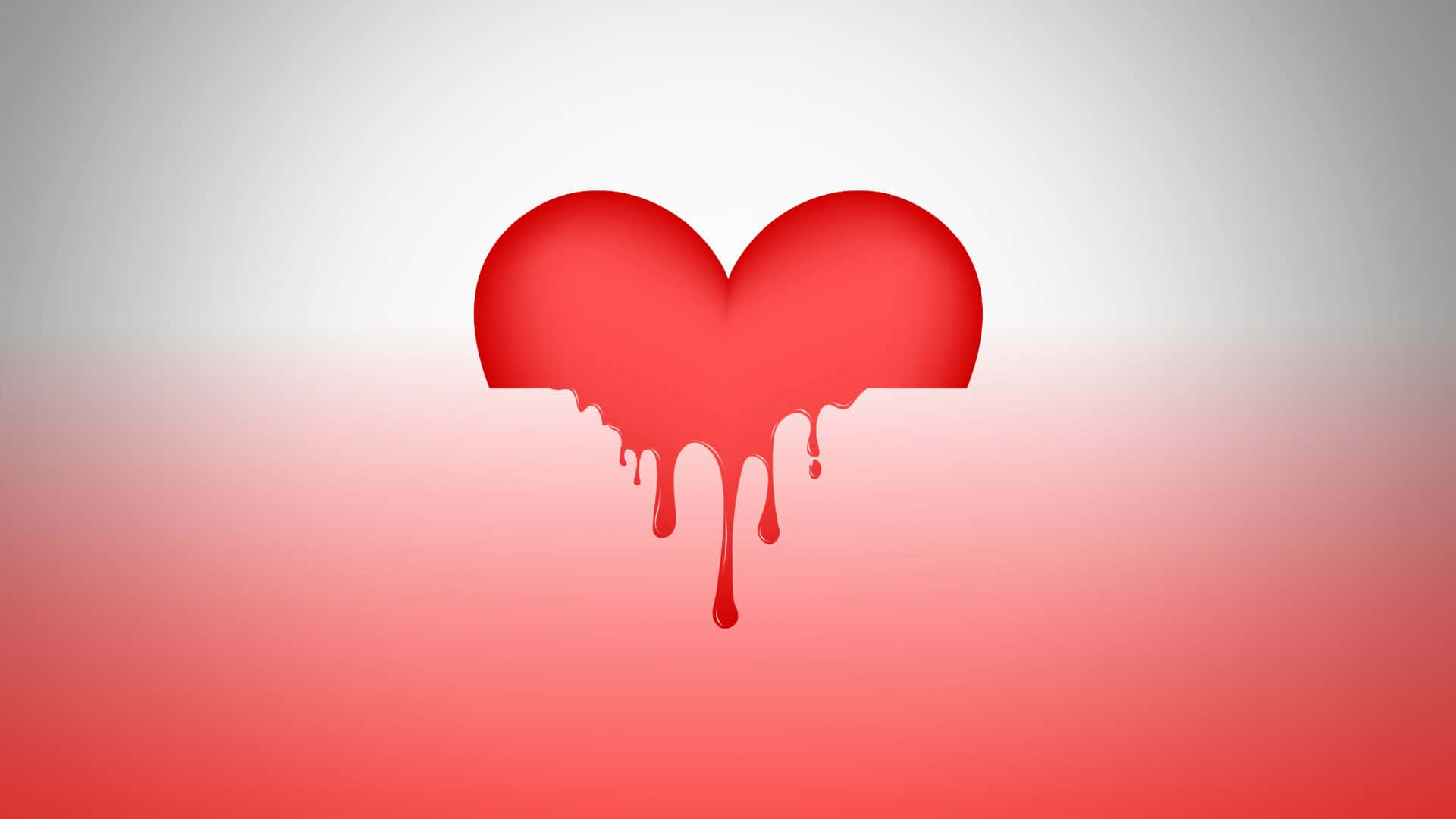 Melting Red Heart Graphic Wallpaper