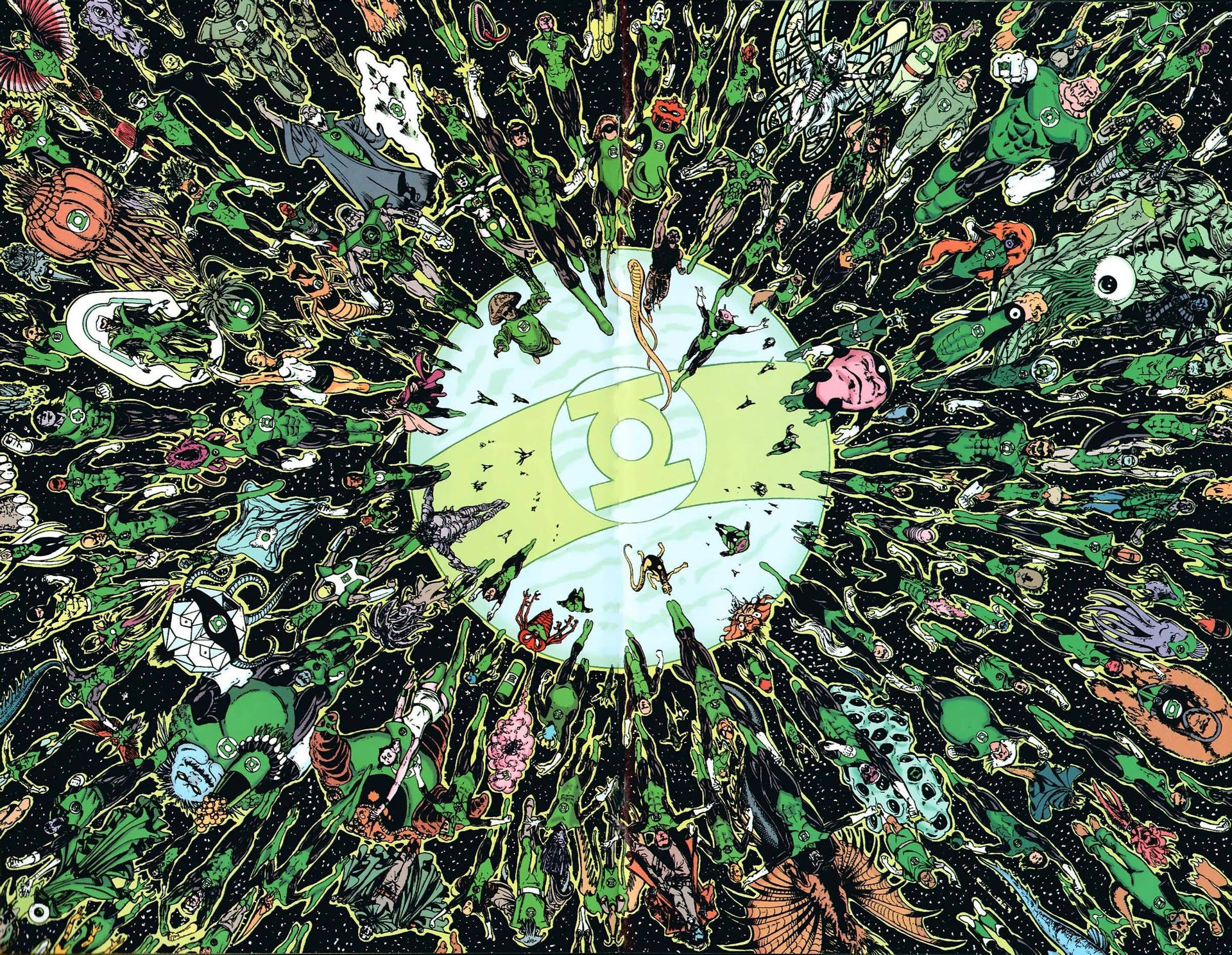 Members Of Green Lantern Corps Background