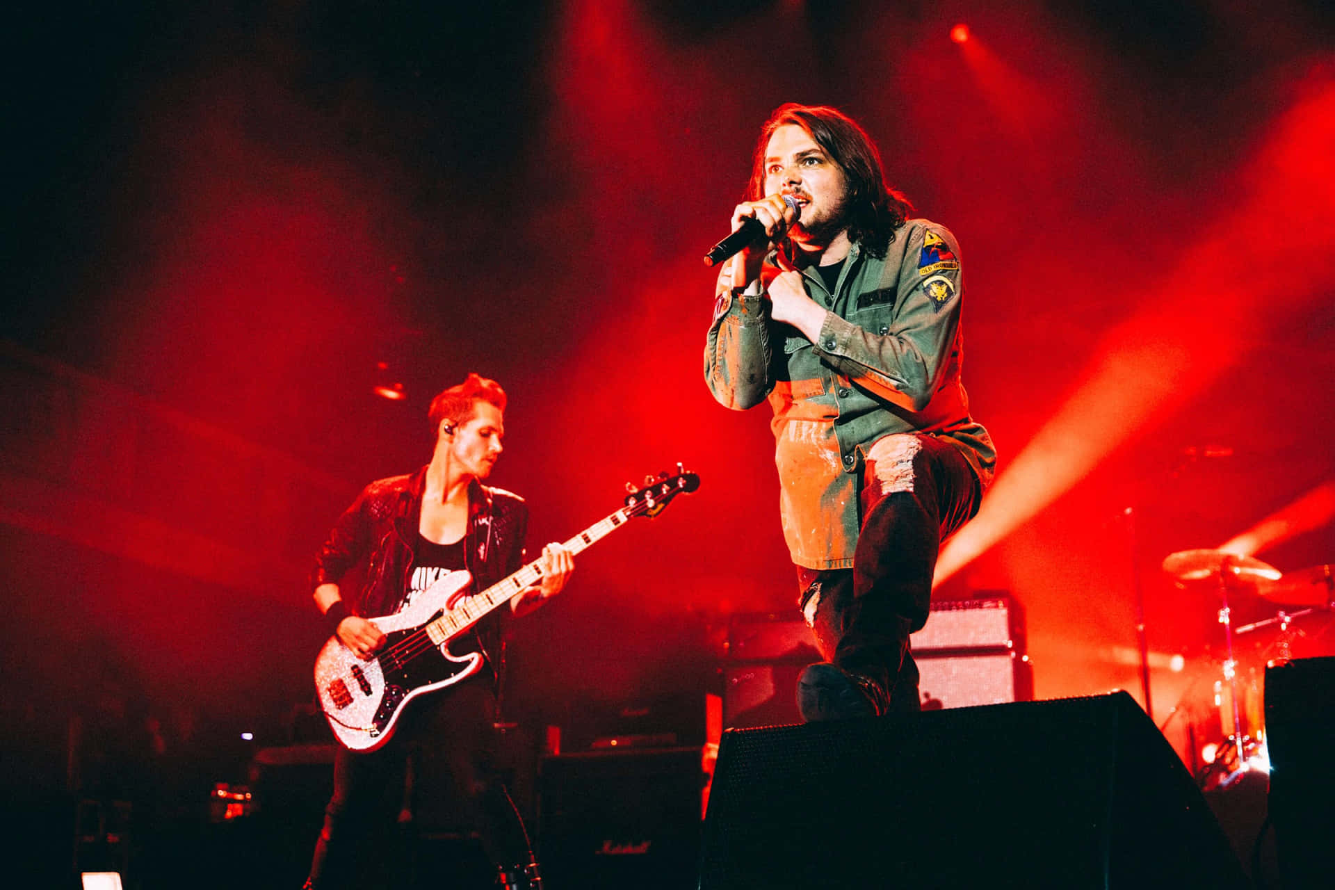 Membres De My Chemical Romance En Concert Fond d'écran