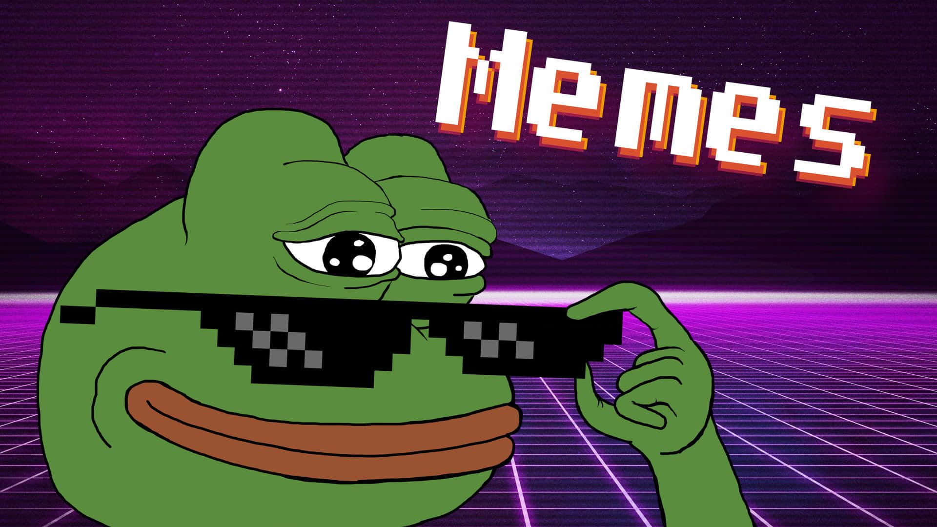 A Frog With Sunglasses And The Words Memes