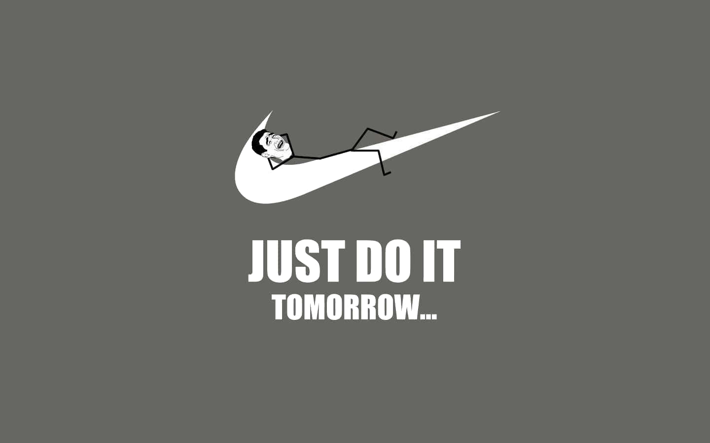 Just Do It Tomorrow Nike Hd Wallpaper Wallpaper