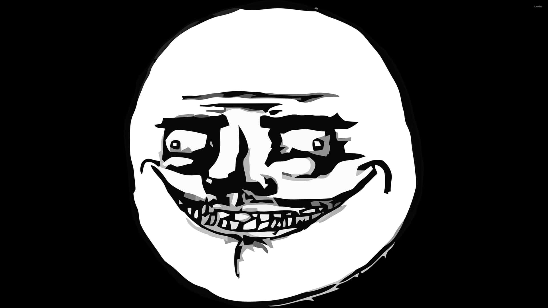 Creepy troll face meme