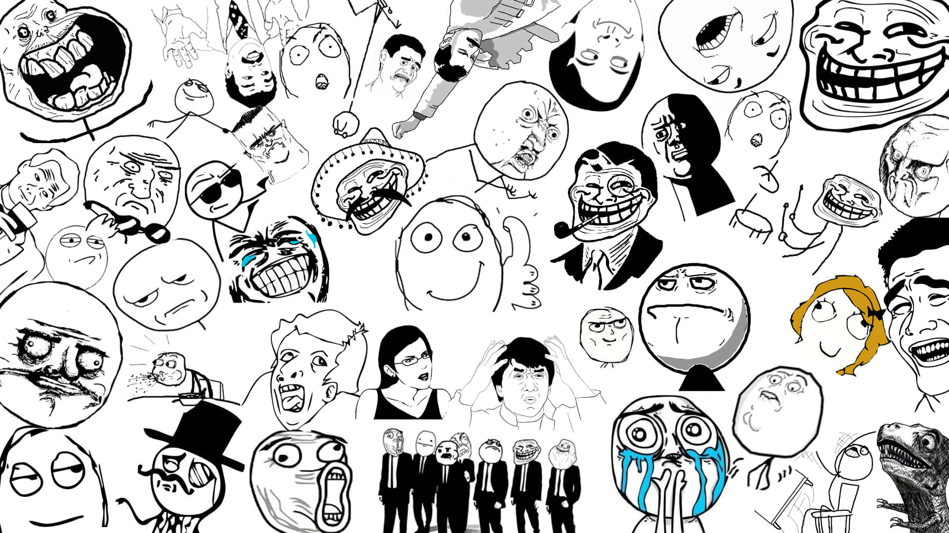 Troll Doodle Meme Faces Funny Picture