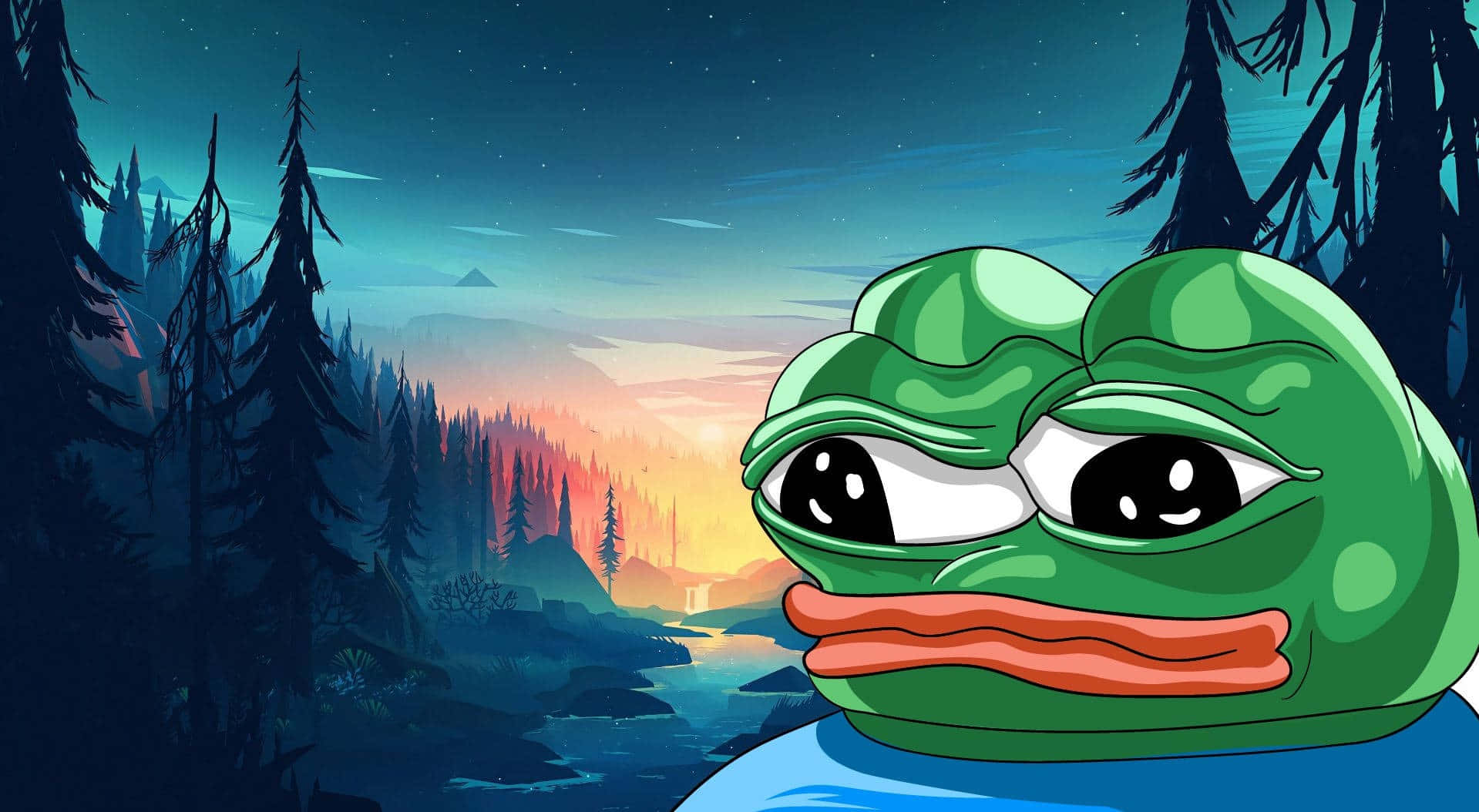 Sad Pepe The Frog Meme Laptop Wallpaper