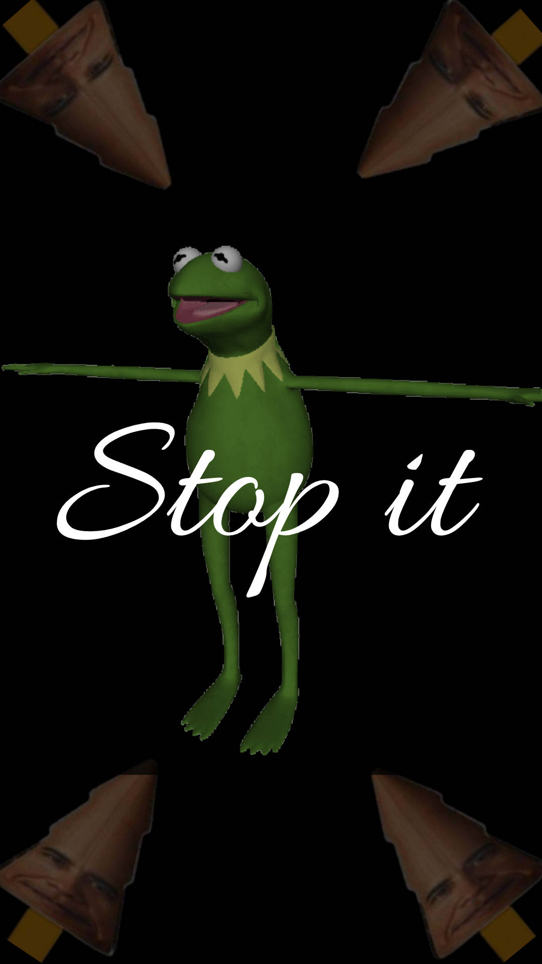 Kermit Frog Stop It Meme Phone Wallpaper
