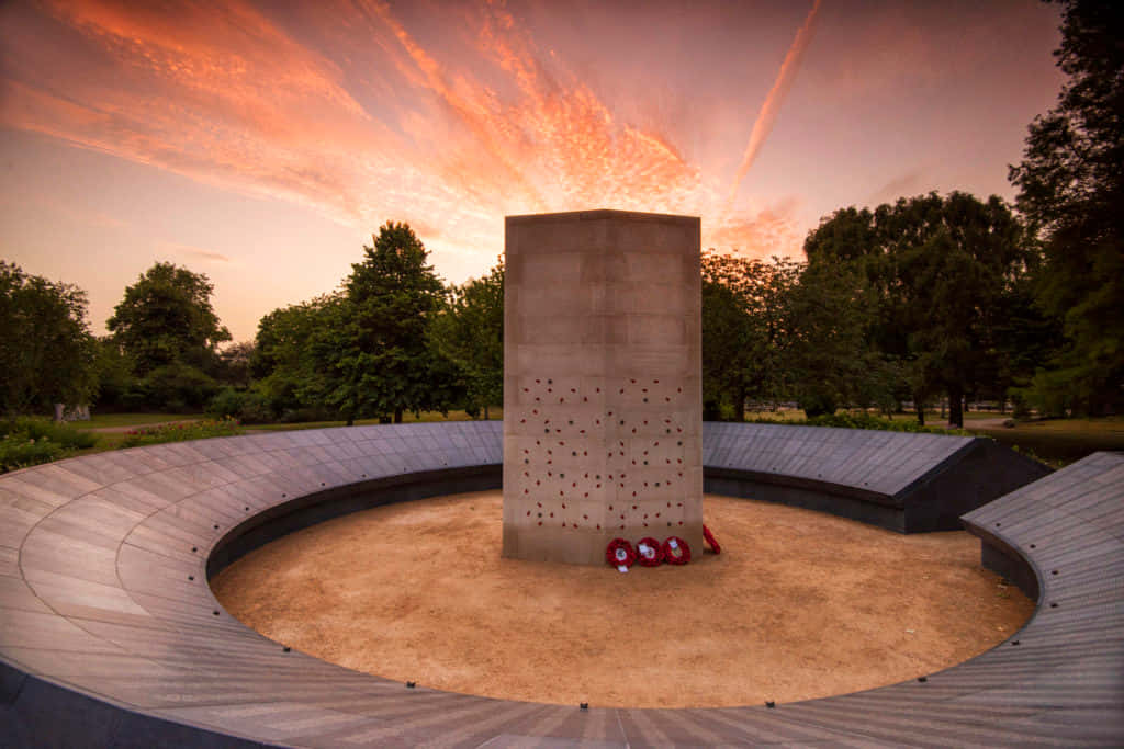 Sunset at the Memorial site