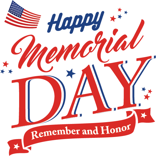 Memorial Day Celebration Graphic PNG